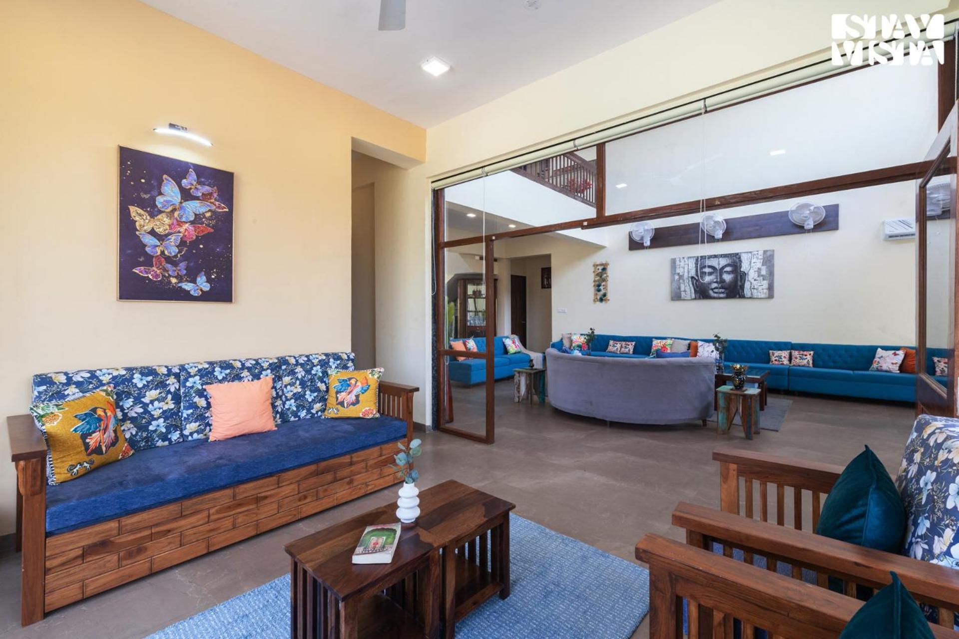 Stayvista'S Hillside Meadows - Mountainside Retreat With Farm View, Pool & Deck, Lawn & Gazebo Chinchavli Exterior photo